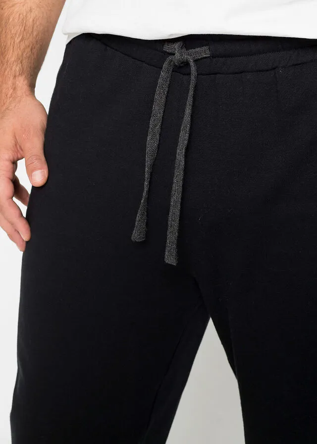 Pantalón de chándal (2 unidades) Negro + antracita jaspeado